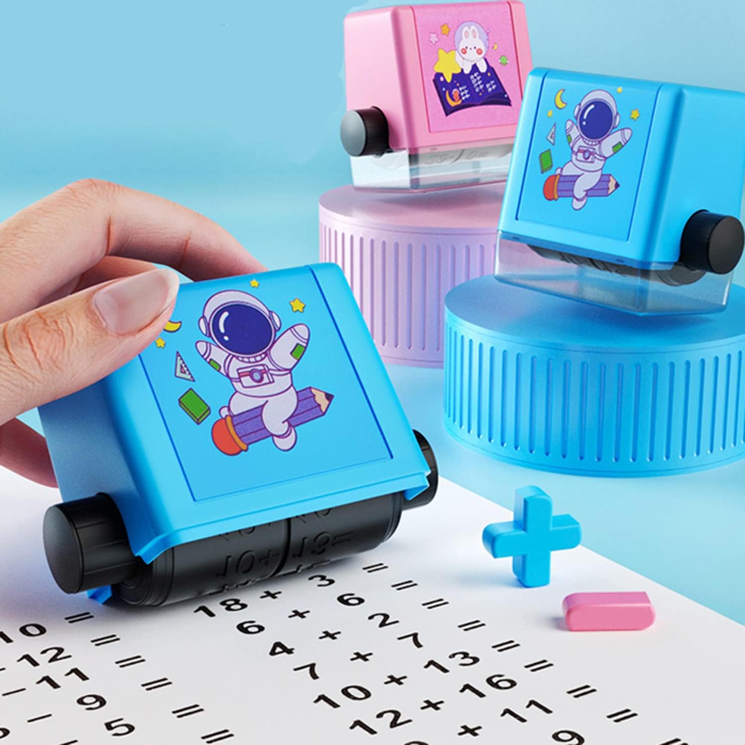 Learning Toy - Educational Math Roller Stamp 1